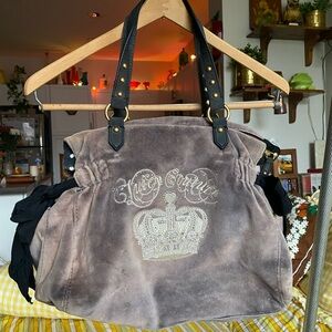Juicy Couture Y2K Velour Tote Shoulder Bag